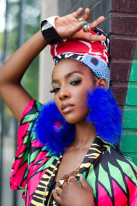 Electric Blue Feathers