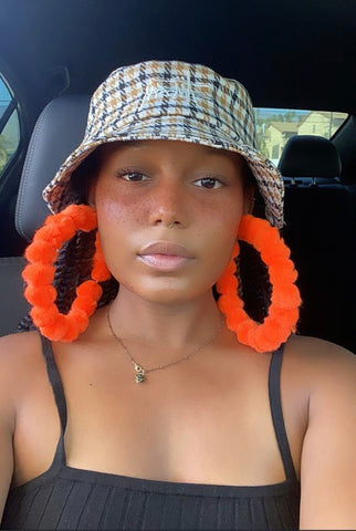 Orange Poms