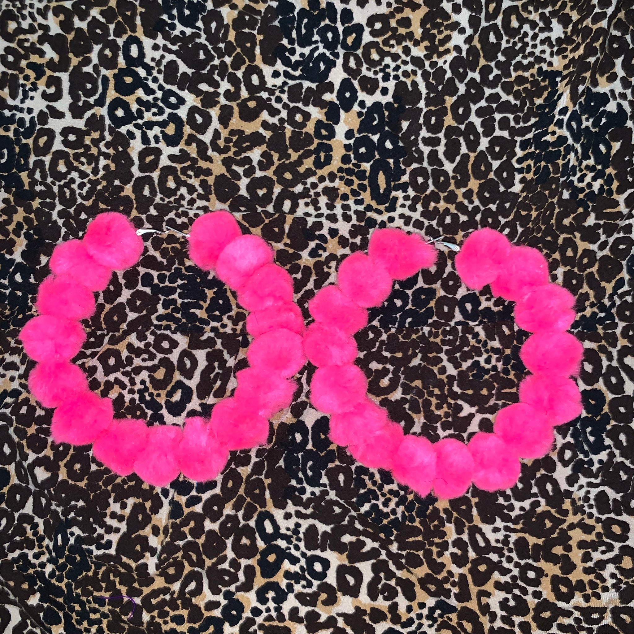 Hot Pink Poms