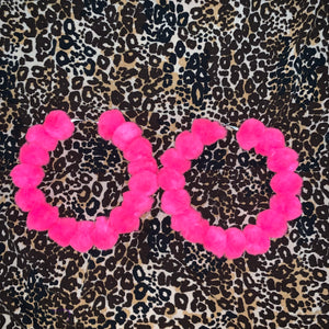 Hot Pink Poms