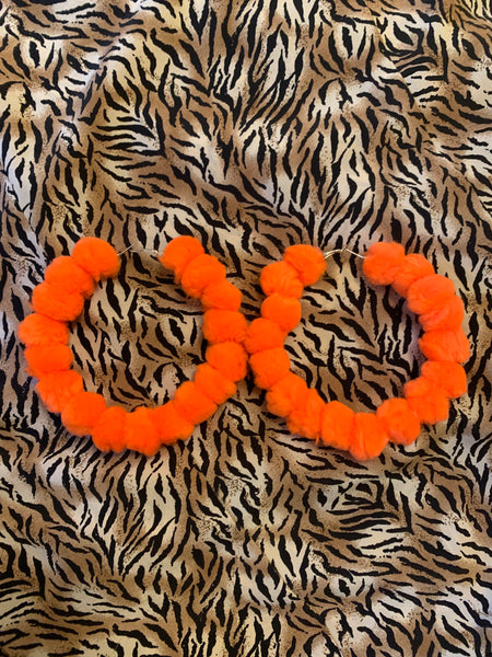 Orange Poms