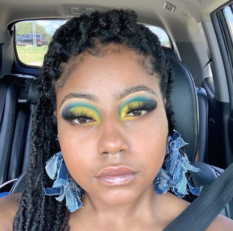 Denim Earrings